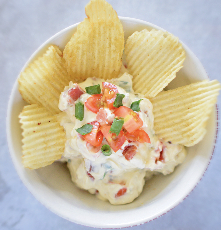 BLT dip in a bowl