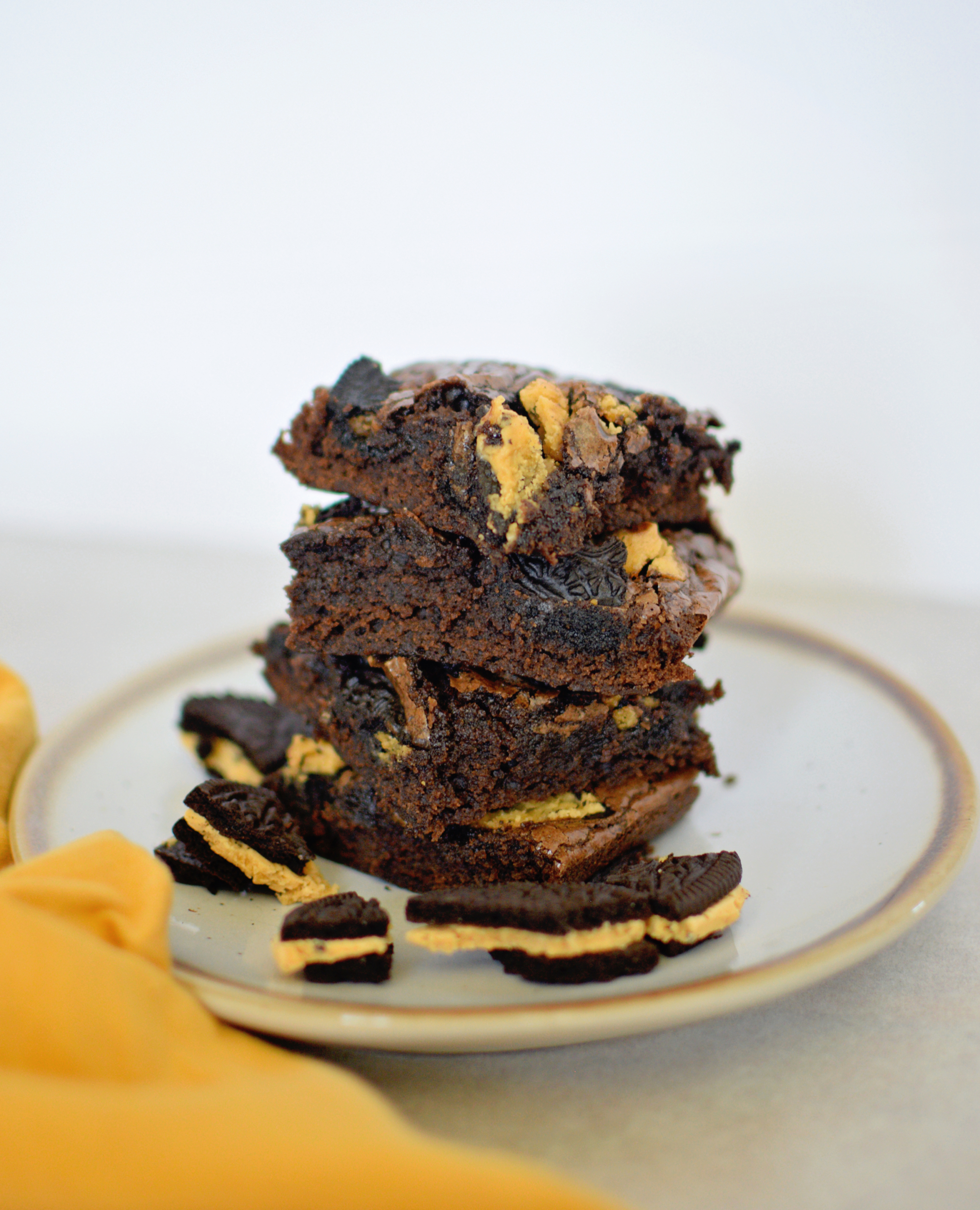 coffee Oreo brownies