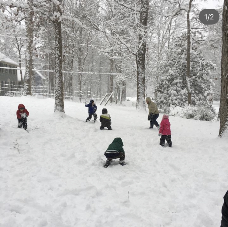 neighborhood snowball fight