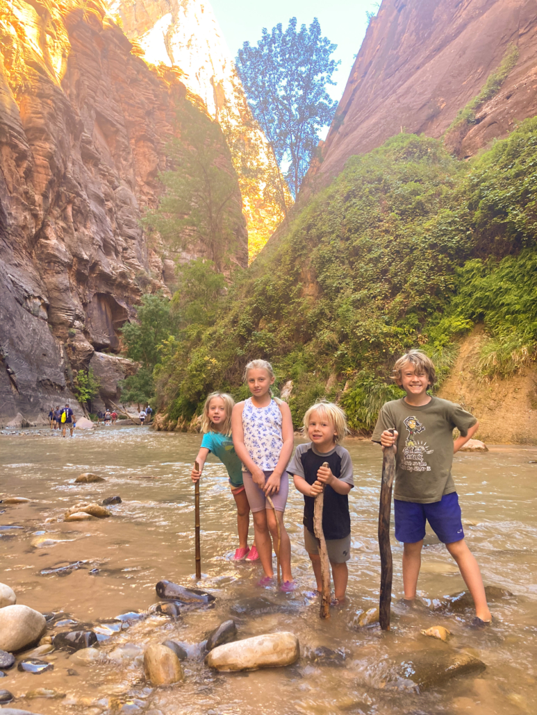 Utah Parks Zion hiking the narrows